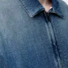 Zip-up jacket in denim Blue Zip-up jacket in denim Blue