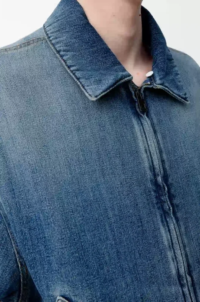 Zip-up jacket in denim Blue Zip-up jacket in denim Blue