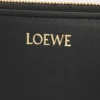 Zipped coin purse in shiny nappa calfskin Black/Squirrel