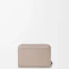 Zipped coin purse in shiny nappa calfskin Clay/Plum